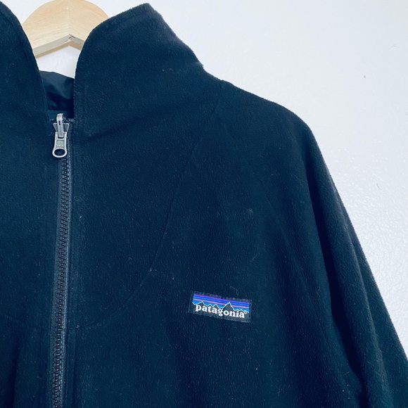 Patagonia Black Jacket Doble Sided With Zip Pockets - Picture 7 of 16